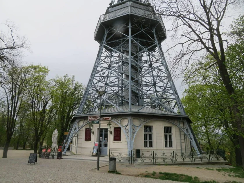 Base of the Petřín Lookout Tower after renovations. (Photo: Raymond Johnston)