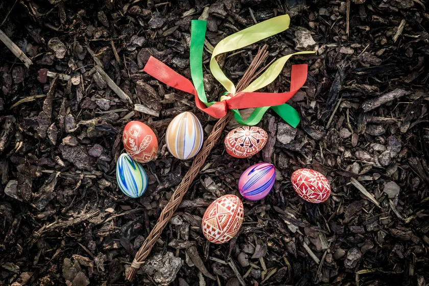 Czech Easter whip and eggs via iStock / Zdenek Venclik