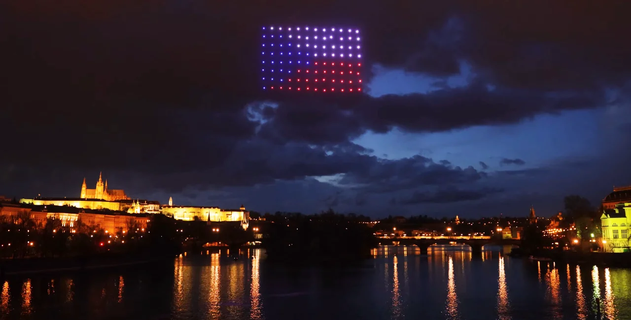 Watch large drone shows over Prague and Brno on the November 17 holiday