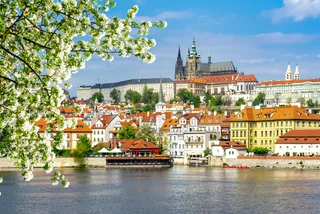 Prague Castle viewed from Old Town in the spring via iStock / Vladislav Zolotov