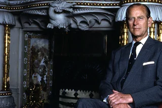 Prince Philip at Buckingham Palace in 1992 via Wikimedia / Allan warren
