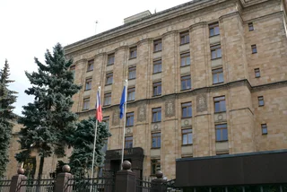 The Czech Embassy in Moscow (photo via Wikipedia Commons @Ilya Rudomilov )