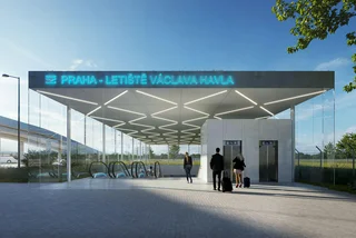 Visualization of Václav Havel Airport-Prague rail station (Photo: SŽ)