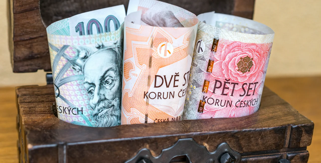 Czech banknotes via iStock / Bence Bzeredy