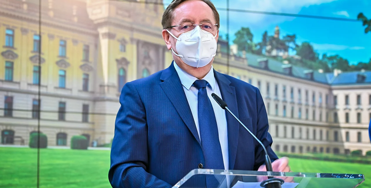 Health Minister Petr Arenberger on May 10, 2021. (Photo: Vlada.cz)
