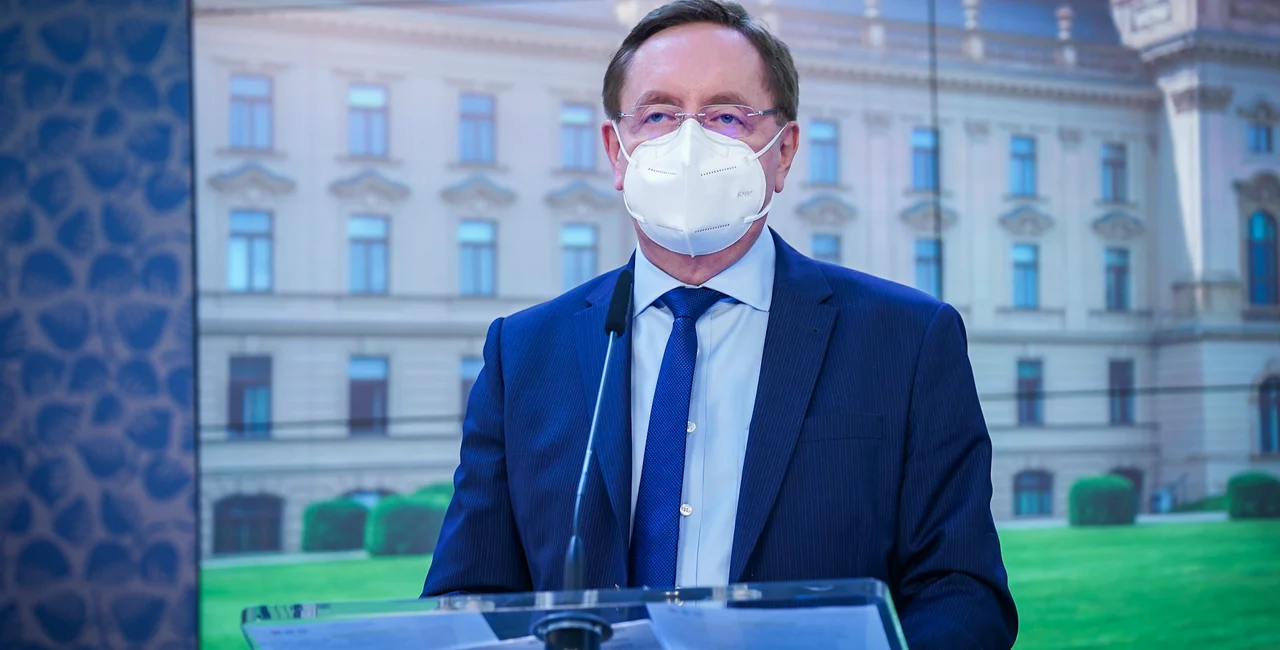 Health Minister Petr Arenberger on May 3, 2021. (Photo: Vlada.cz)