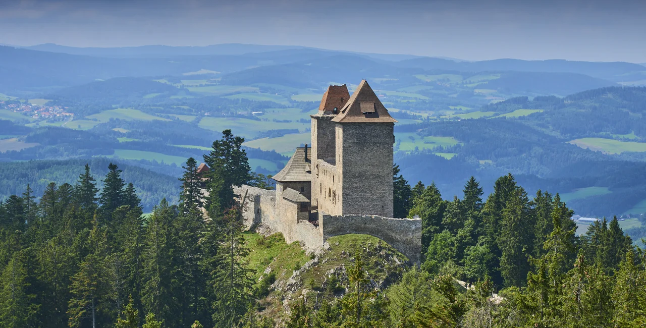 Kašperk, the highest castle in Bohemia (photo via iStock ).