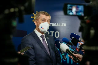 Czech PM Andrej Babis at the EU summit in Portugal on Friday via vlada.cz