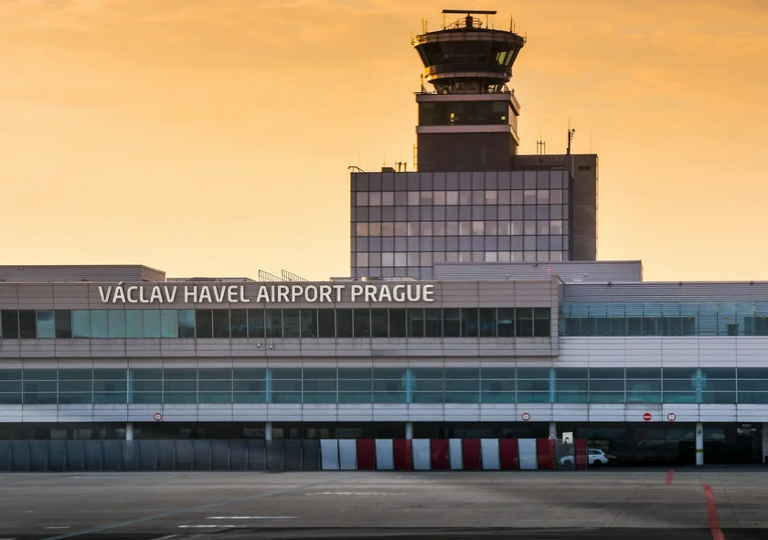 Control tower at Vaclav Havel Airport in Prague via iStock / Ceri Breeze