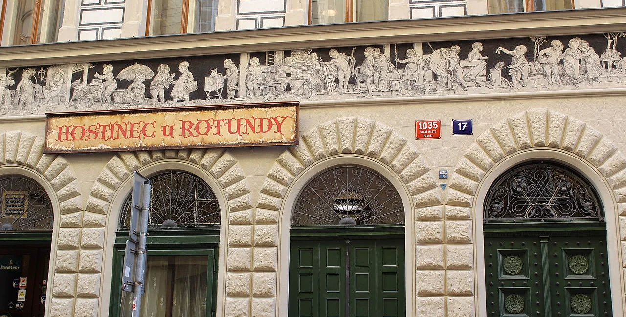 Hostinec U Rotundy. (Photo; Wikimedia commons, Hostinec U Rotundy, CC BY SA 4.0)