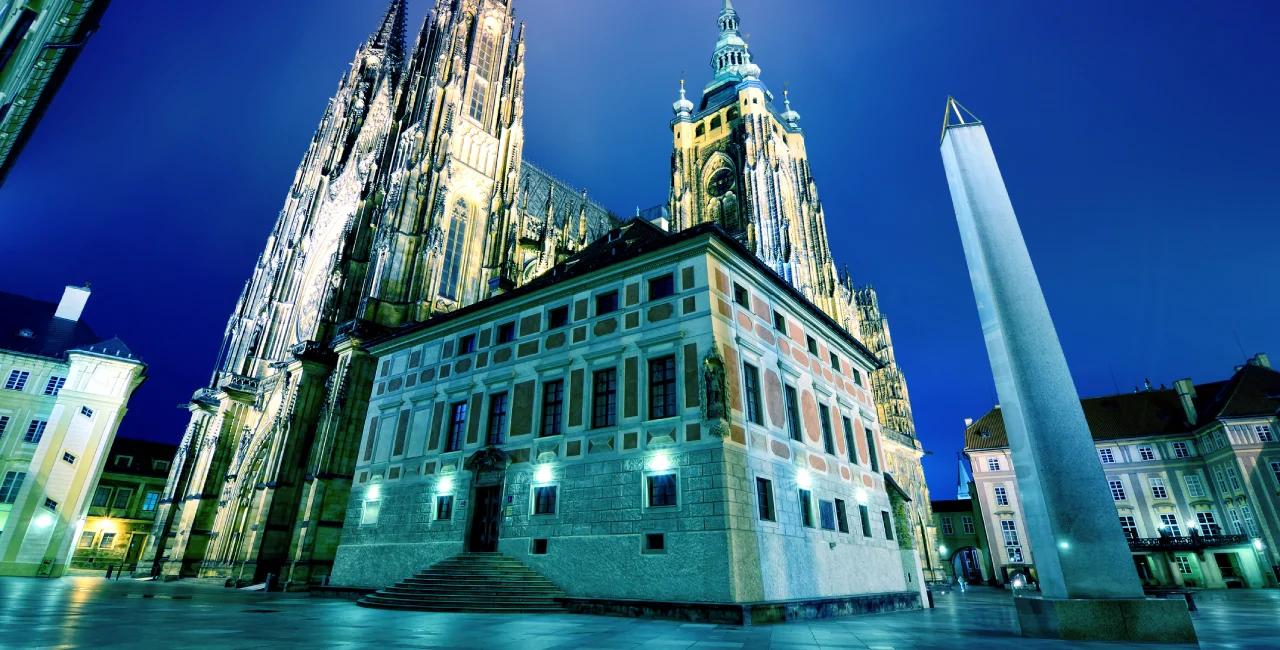 Prague Castle courtyard with St. Vitus Cathedral. Photo: iStock / alxpin