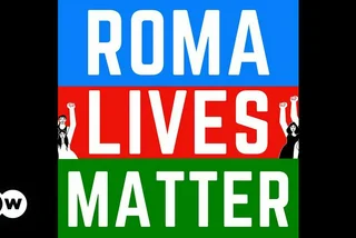 German news server Deutsche Welle led its article with a "Roma Lives Matter" graphic from the European Roma Institute for Arts and Culture