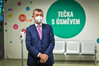 Czech PM Andrej Babiš presents the walk-in vaccination center at Prague's main train station on July 12. Photo: vlada.cz