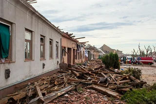 Moravská Nová Ves a day after 2021 South Moravia tornado strike. Photo: Wikimedia / 