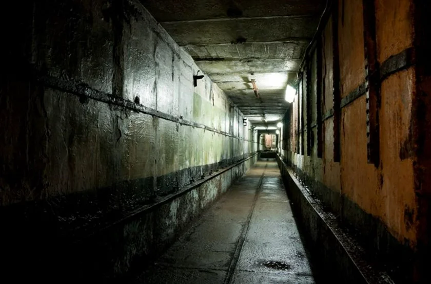 Corridor in the former bunker. (Photo: Atom Museum Brdy)