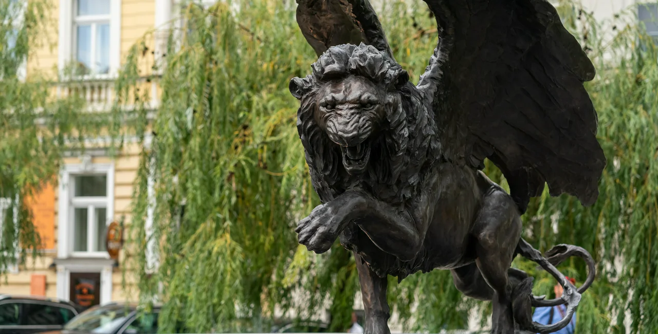 Prague's Winged Lion Memorial / photo via Best Communications