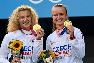 Czech women's doubles tennis team wins Olympic gold