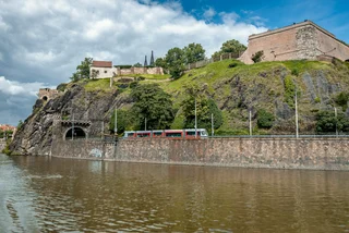  Vyšehrad Tunnel and a tram. (Photo: PID)
