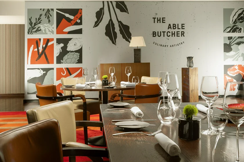 The Able Butcher Restaurant at the Hilton Prague.