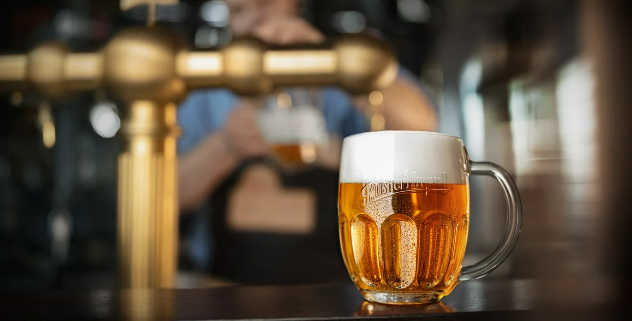 Draft Pilsner Urquell beer at a pub. (Photo: Plzeňský Prazdroj) 