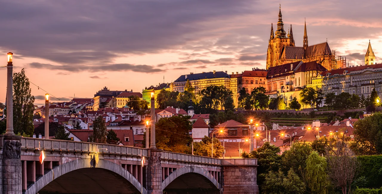 Prague at sunset. Photo: iStock / Ondrej Bucek