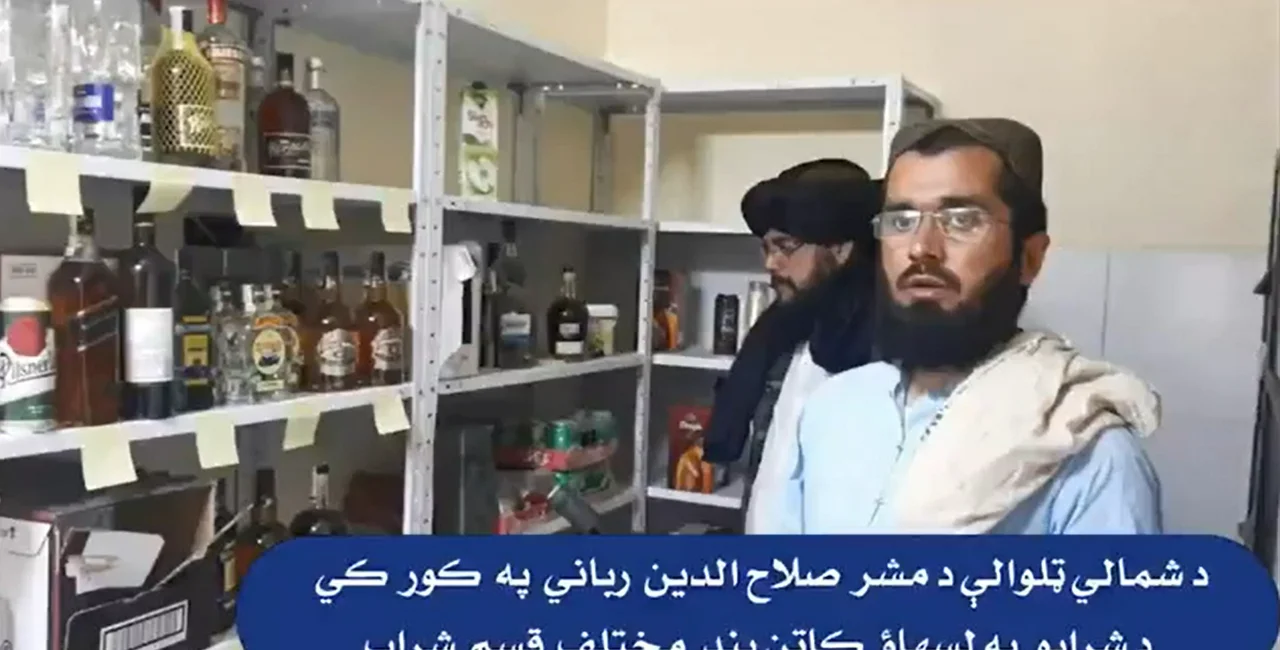 Taliban with Czech booze