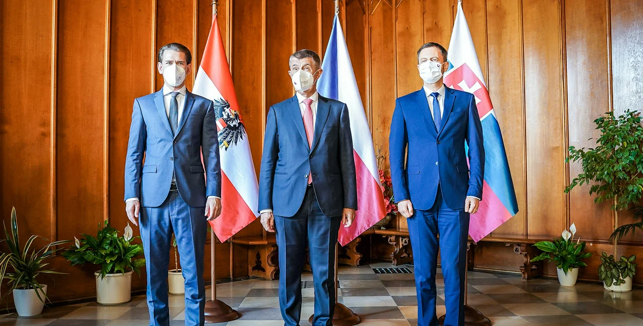 The Prime Ministers of the Czech Republic, Slovakia and Austria meeting in Moravia / photo via Facebook, Úřad vlády ČR