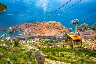 Cable car above Dubrovnik, Croatia. Photo: iStock / bluejayphoto