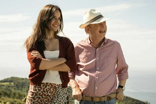 Gina Gershon and Wallace Shawn in Woody Allen’s “Rifkin's Festival.” (Photo: Gravier Productions)
