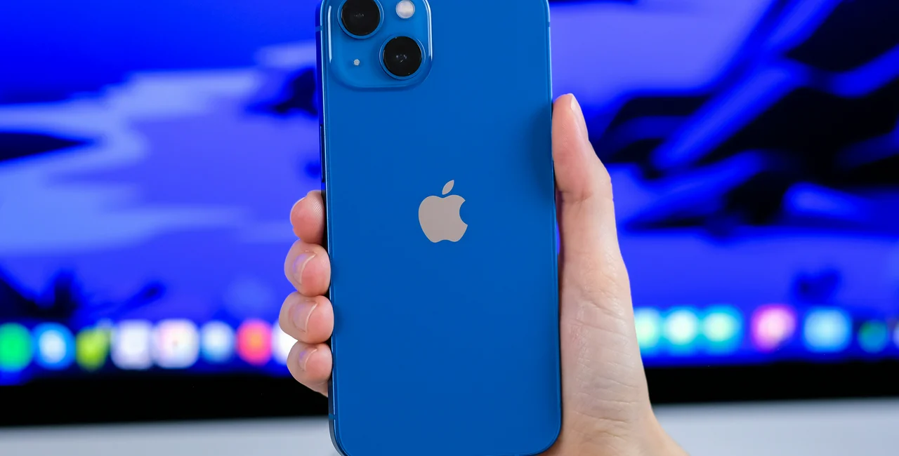 New iPhone 13 in blue. (Photo: iStock, nyc russ)