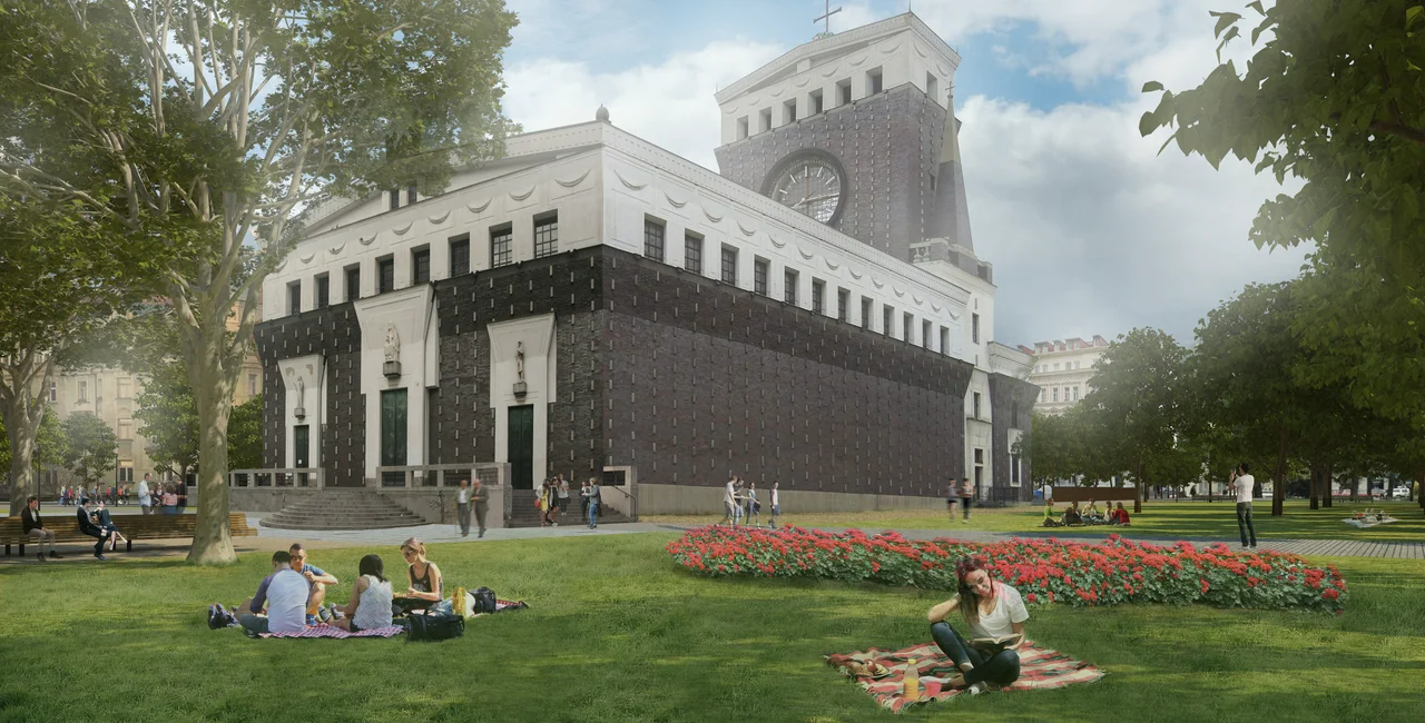 Visualization of náměstí Jiřího z Poděbrad. (Photo: MCA atelier)