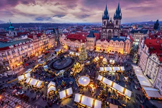 Christmas market in Prague's Old Town Square in 2020. Photo: iStock / SHansche
