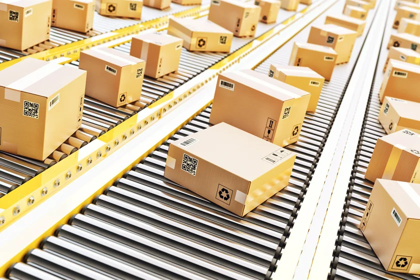 Packages in a shipment center. Photo: iStock /