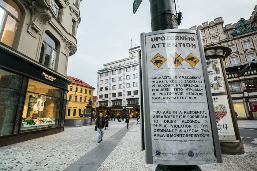Sign in Prague's city center. Photo: iStock / BalkansCat