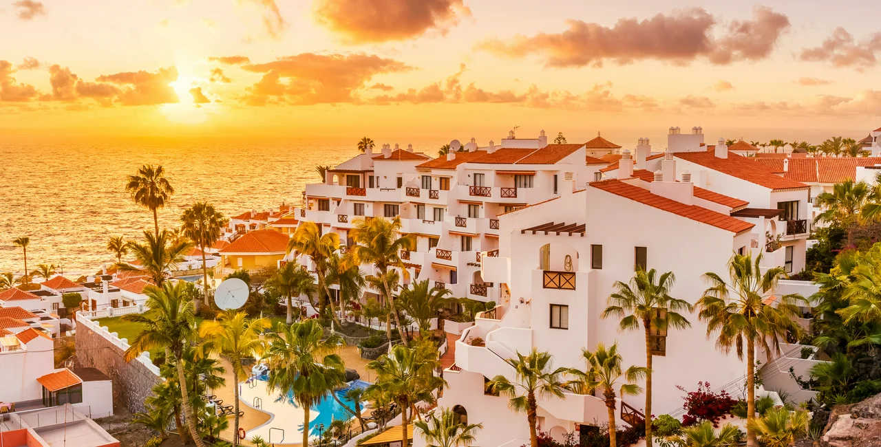 Sunset over Puerto de Santiago, Tenerife, Canary Islands. Photo: iStoc,k /