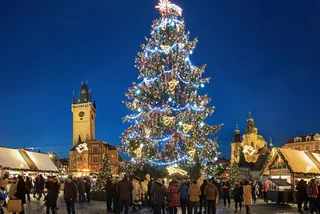 Christmas tree at Prague's Old Town Square in 2019. Photo: iStock / klug-photo