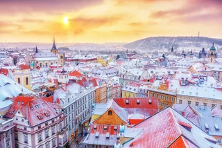 Snow is expected to fall on Prague by the end of this week
