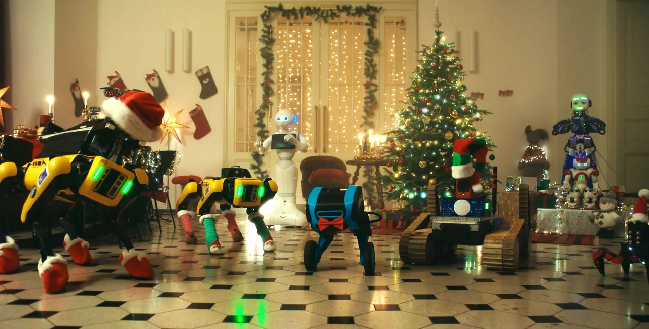 WATCH: Dancing robots throw a Christmas party at Czech university