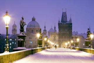 Snow on Prague's Charles Bridge. Photo: iStock / Michaela Dusikova