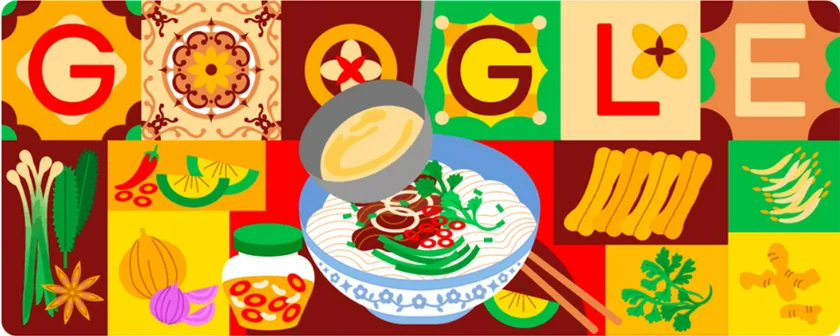 Google doodle for phở.