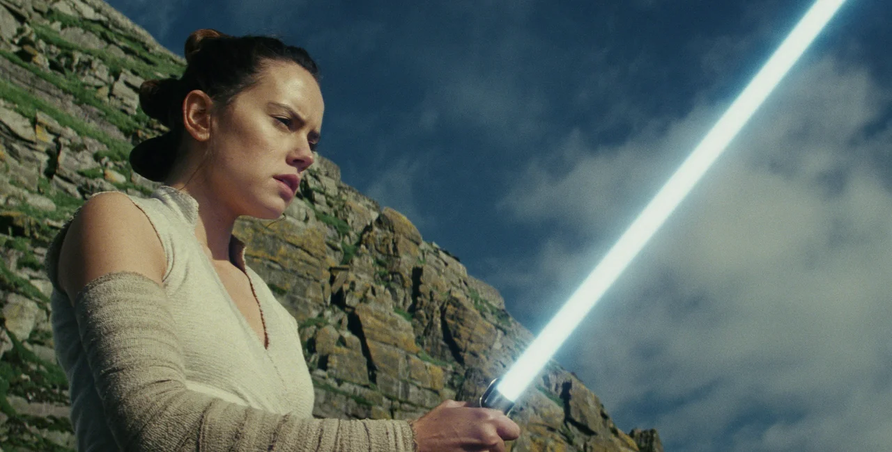 Daisy Ridley in "Star Wars: The Last Jedi." Photo: Lucasfilm.