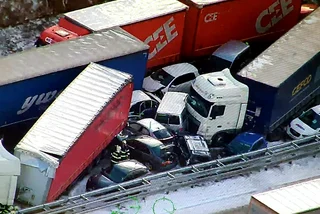 Massive pile-up on Czech motorway causes total damage of CZK 11 million