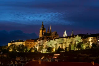 Prague Castle at night. Photo: iStock, Peter Mach.