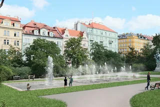 Visualization for renovations at Svatopluk Čech Park. Photo: Facebook / Prague 2