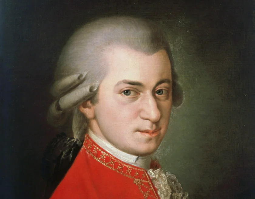 Portrait of Mozart by Barbara Kraft, 1819. Public domain.