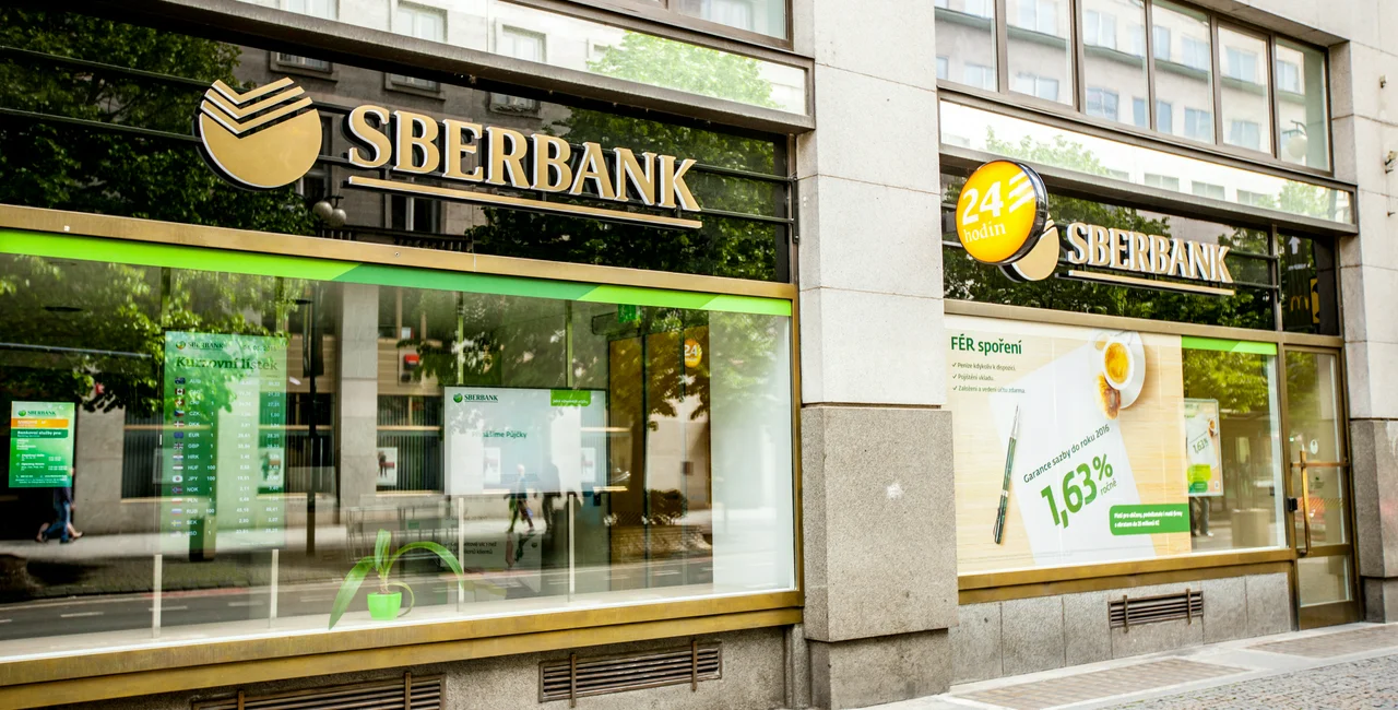 Sberbank branch in Prague. Photo via iStock/anouchka.