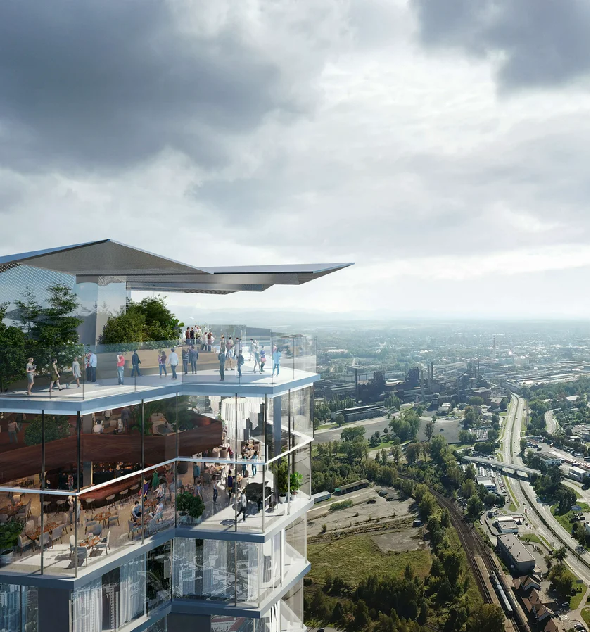 New designs for Ostrava Tower have been revealed / photo via chybik-kristof.com