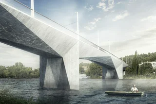 Winning design for Dvorecký most. image: Atelier A6.