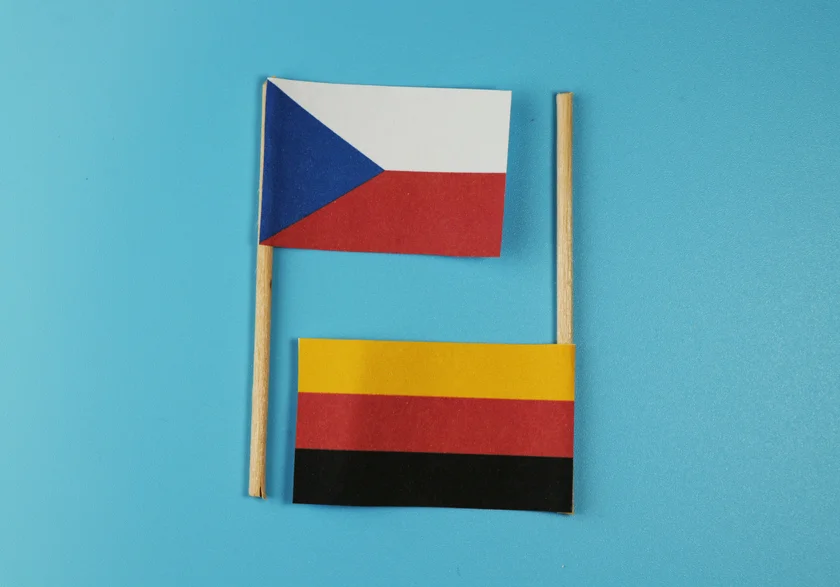 German and Czech flags