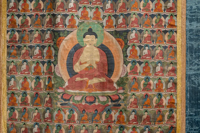 Tapestry of Buddha. Photo: National Gallery in Prague.